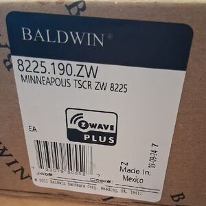 Baldwin Z-Wave Plus Minneapolis Lock